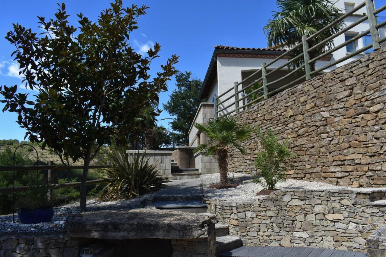 Saint-Rome-de-Tarn Chambre Au Calme Avec Spa Privatif Gratuit Sud Aveyron Les Palmiers Des Causses المظهر الخارجي الصورة