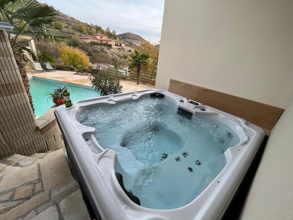 Saint-Rome-de-Tarn Chambre Au Calme Avec Spa Privatif Gratuit Sud Aveyron Les Palmiers Des Causses المظهر الخارجي الصورة